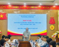 Sở Giáo dục và Đào tạo tỉnh Điện Biên tổ chức Hội nghị Giao ban cấp học Mầm non- Tiểu học học kì I, năm học 2024-2025
