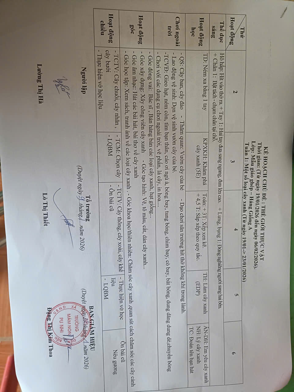 CHỦ ĐỀ THẾ GIỚI THỰC VẬT LỚP MẪU GIÁO GHÉP 3,4,5 tuổi 1